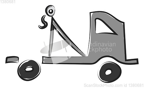 Image of A big machine vector or color illustration