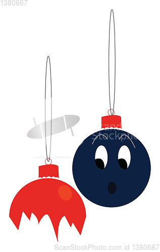 Image of A pair of lanterns vector or color illustration