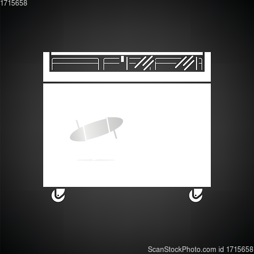 Image of Supermarket mobile freezer icon