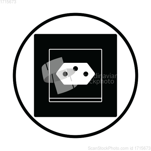 Image of Swiss electrical socket icon