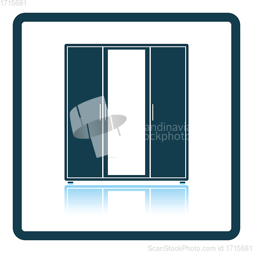 Image of Wardrobe with mirror icon