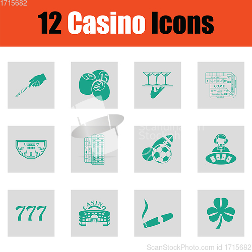 Image of Casino icon set