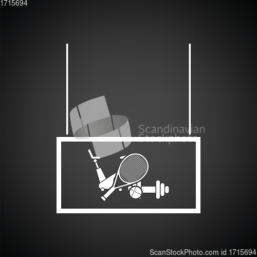 Image of Sport goods market department icon