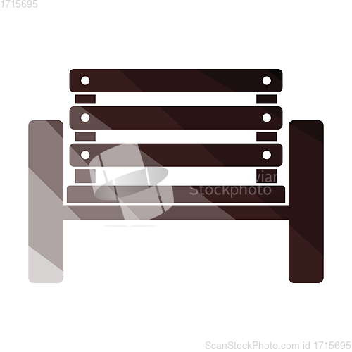 Image of Tennis player bench icon