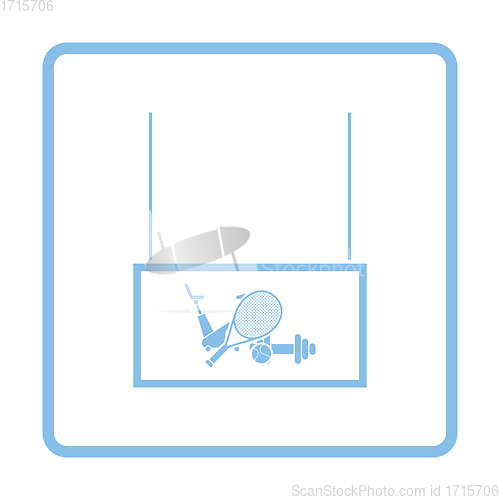 Image of Sport goods market department icon