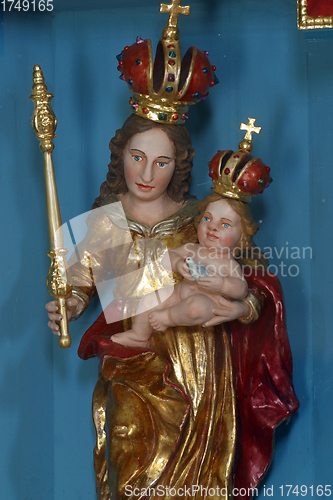 Image of Blessed Virgin Mary with baby Jesus