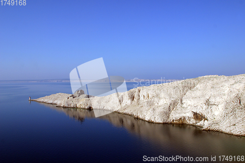 Image of Lighthouse and the ruins of the far south point of the island Pag in Croatia