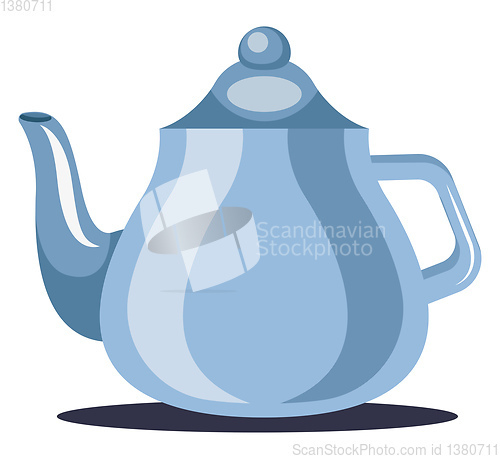 Image of Tea Pot vector color illustration.