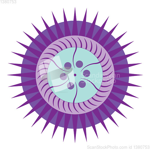 Image of Blue mandala for spiritual practices vector or color illustratio