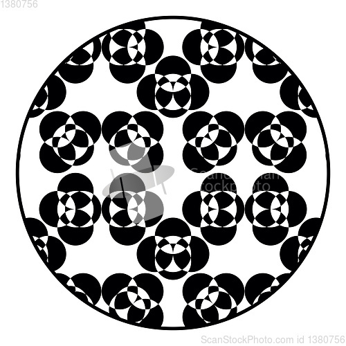 Image of A optical illusion of kaleidoscope vector or color illustration