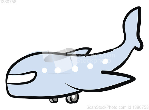 Image of Plane illustration vector on white background 