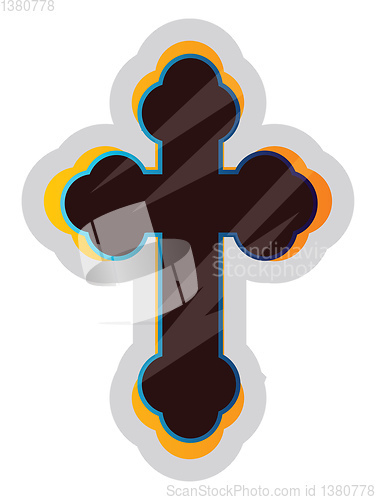 Image of Serbian Orthodox symbol vector illustration on a white backgroun