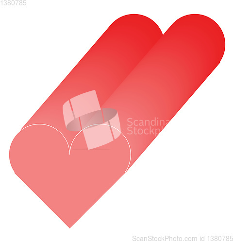 Image of Heart shape, vector or color illustration.