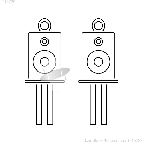 Image of Audio system speakers icon