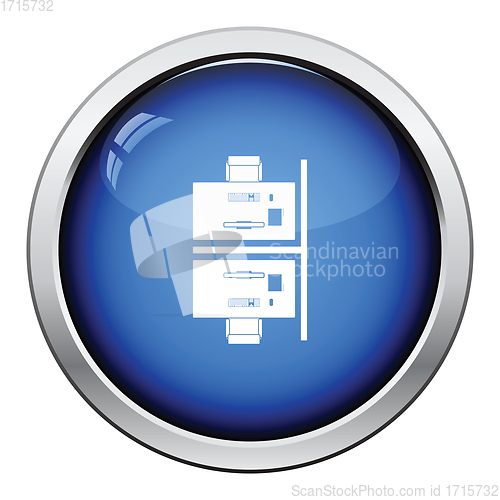 Image of Office table top view icon