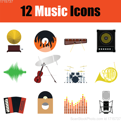 Image of Music icon set