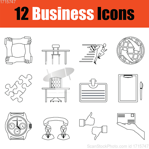 Image of Business icon set