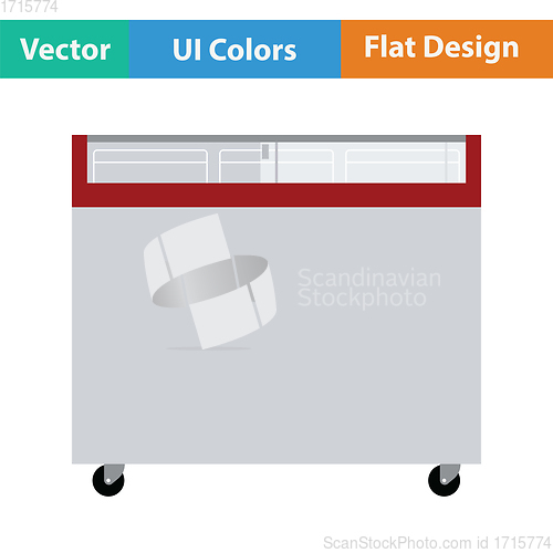 Image of Supermarket mobile freezer icon