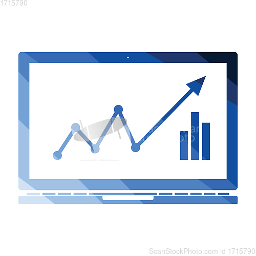 Image of Laptop with chart icon