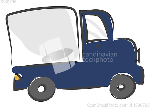 Image of A big truck vector or color illustration