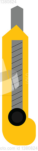 Image of A paper knife, vector or color illustration.