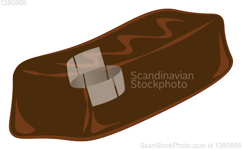 Image of A chocolate bar vector or color illustration