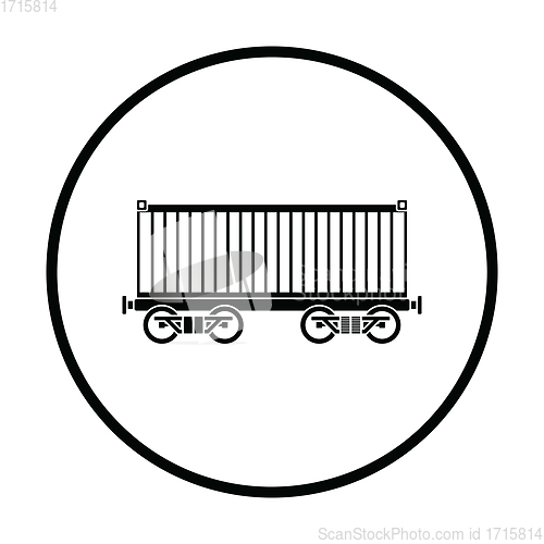 Image of Railway cargo container icon