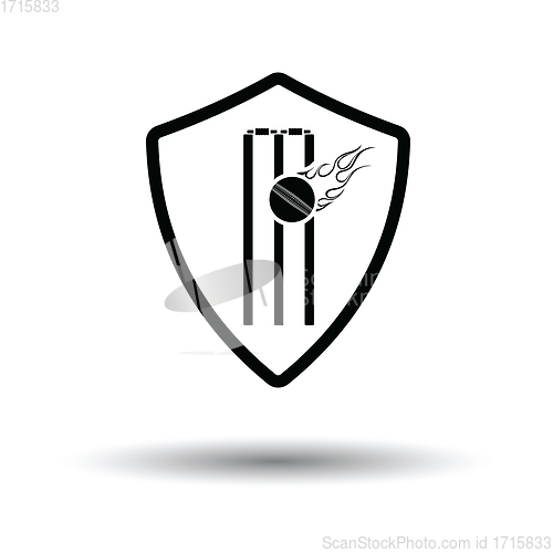 Image of Cricket shield emblem icon