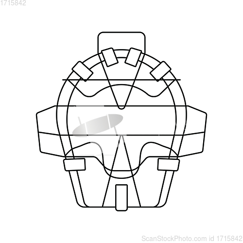 Image of Baseball face protector icon