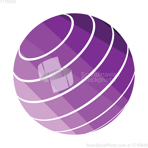 Image of Fitness rubber ball icon