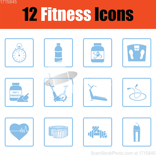 Image of Fitness icon set