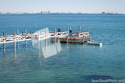 Image of Construction of the pier.