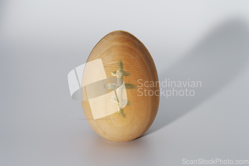 Image of Wooden easter egg.