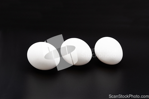 Image of Eggs on black.