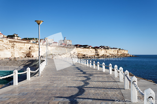 Image of Embankment of Aktau city.