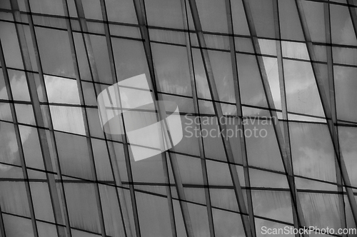 Image of facade glass panel abstract background
