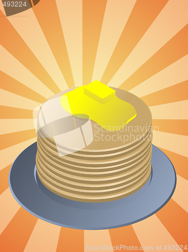 Image of Stack of pancakes