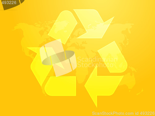 Image of Recycling eco symbol