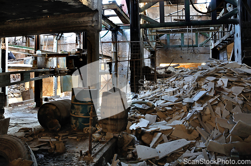 Image of abandoned marble processing factory