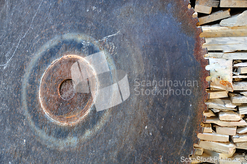 Image of vintage marble cutting wheel