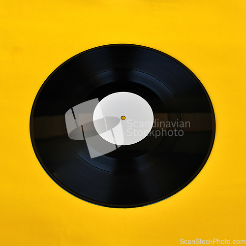 Image of vinyl record white label promo