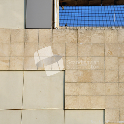 Image of wall detail modern building