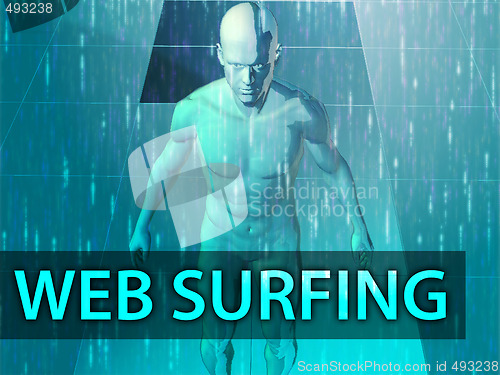 Image of Web surfing illustration