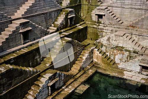 Image of Toorji Ka Jhalra Bavdi stepwell. Jodhpur, Rajasthan, India