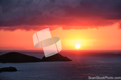 Image of Sea sunset in Greece