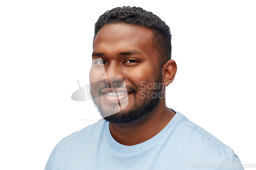 Image of portrait of smiling young african american man