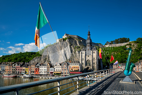 Image of View of picturesque Dinant town. Belgium