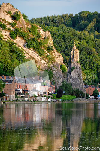 Image of View of picturesque Dinant city. Belgium