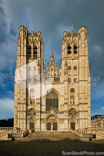 Image of Cathedral of St. Michael and St. Gudula in Brussels, Belgium