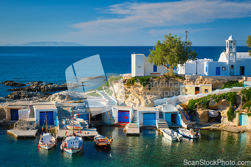 Image of Mandrakia village in Milos island, Greece